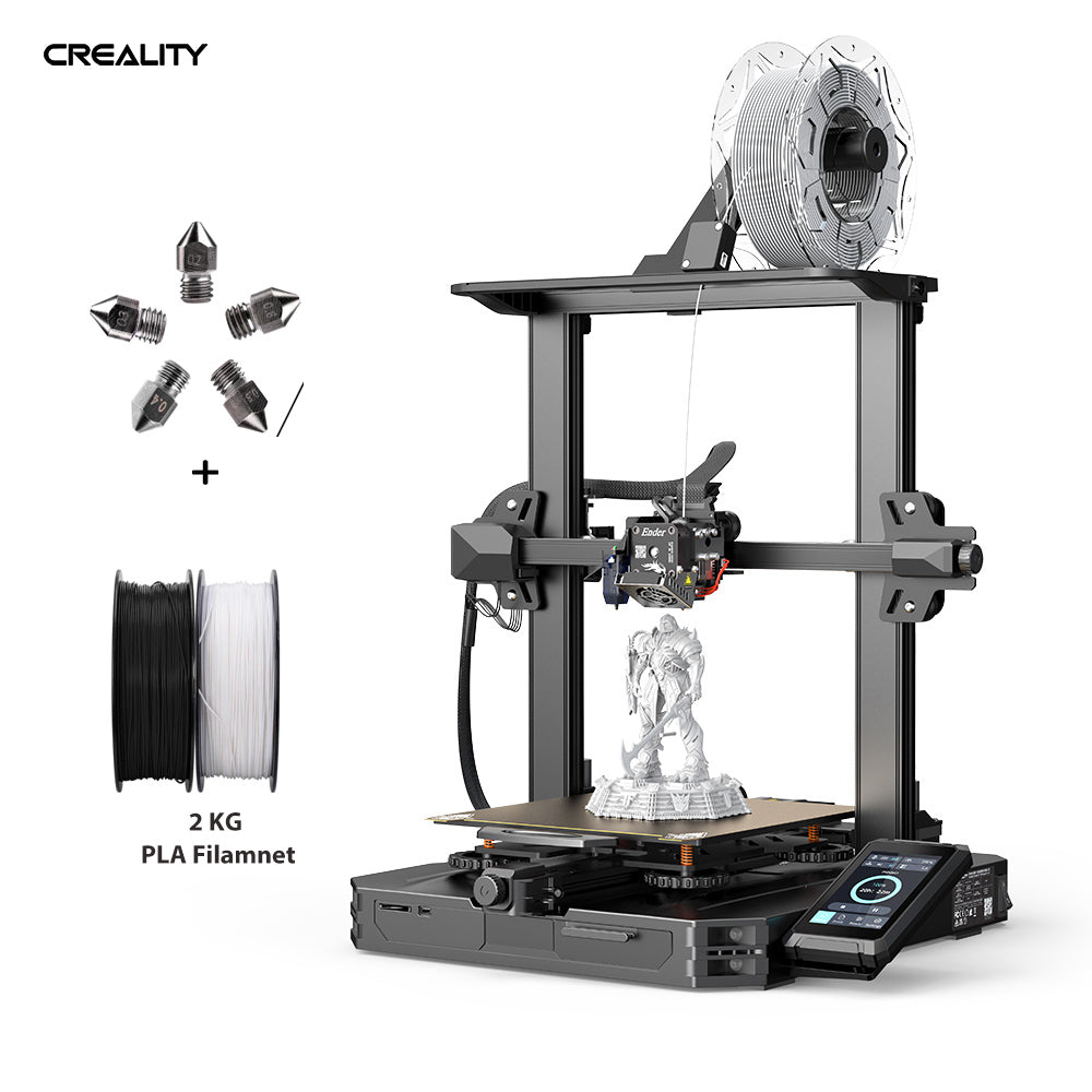 Ender-3V2 Neo 3D Printer, 2KG PLA Filament Upgraded Ender-3V2 Bundles