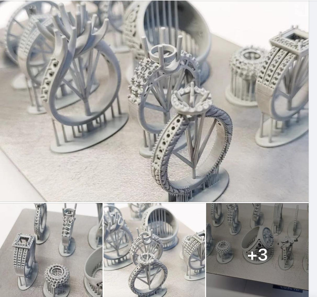 Application de l'imprimante 3D en résine dans l'industrie des bijoux