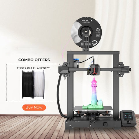 Ender-3V2 Neo 3D Printer, 2KG PLA Filament Upgraded Ender-3V2 Bundles